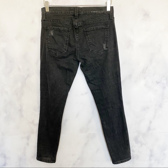 Current/Elliott The Stiletto Black Tattered Jean - Picture 5 of 10